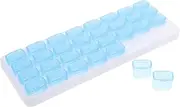 ARTSEWPLY 1 Set Monthly Medicine Organizer Portable Day Pill Case with Removable Grids Plastic Design for Easy Medication Management Compact and Sturdy Medicine Storage
