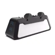 LED Dual Charger Dock Station Charging Stand for Sony PS5 DualSense Controller