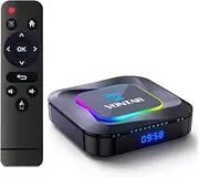 CHROX Android TV Box 13.0, VONTAR R3 4GB RAM 128GB ROM RK3528 Quad-Core 64Bit Cortex-A53, Smart TV Box Supports 2.4G/5G Dual-Band WiFi BT 5.0 USB 3.0 LAN Set Top Box,4gb+64gb