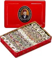 Hafiz Mustafa 1864 Istanbul, Turkish Delight, Dessert Snacks, Pistachio, Hazelnut, Walnut, Fig, Orange, Pomegranate, Kiwi, Honey, Milk - Turkish Sweets Tray Gift Ideas for Birthday, Christmas