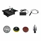 Home Mini Table Saw Woodworking Lathe Electric Polisher Grinder Cutter Tools Set