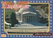 JEFFERSON MEMORIAL #204 - 1992 Americana Trading Card