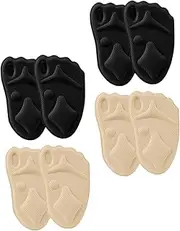 High Heel Cushion Pads Comfortable Forefoot Shoe Insoles with Slip Adhesive Soft for Relief Heels Flats Boots Skin Tone