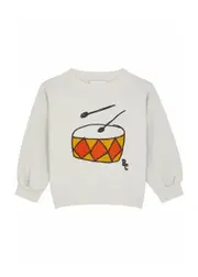 Bobo Choses Kids Mini Musician Printed Cotton Sweatshirt (4-8 Years) - Beige - 8-9Y (8 Years) 8-9Y (8 years)