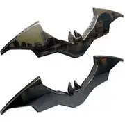 Fan Emblems The Batman Movie Batwing 3D Black Chrome Car Badge 2 Pack - 9672-187