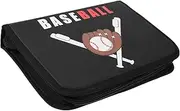 YARNOW Card Storage Album Game Card Binder Stylish Design Protects From Scratching Baseball Pattern