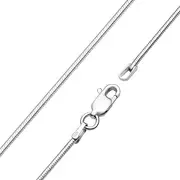 [Vinani] S400 Women's Necklace 925 Snake Chain without Pendant for Women, Slightly Stronger High-Quality 1.4 mm 925 Sterling Silver 925 Chain from Italy, Sterling Silver, plain