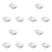 12x Boxsweden 19.5cm Crystal Undershelf Fridge Drawer Storage LRG White