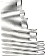 Uonlytech 5Sets Large Eye Needles Crafting Sewing Needles with Storage Tubes for Easy Threading for DIY Projects Embroidery and Cross Stitching