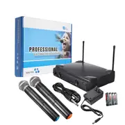 Dual Wireless Microphone System Cordless Handheld Mic Kareoke KTV 426 US