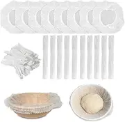 100 Pcs Disposable Non Woven Banneton Liners Non Stick Bread Proofing Basket Covers for Sourdough Dough Rising, Perfect for Bread Baking Supplies