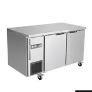 Thermaster Stainless Steel Double Door Workbench Fridge - Under Bench Fridges (TS1200TN) - TS1200TN