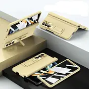 For Samsung Galaxy Z Fold4 5G Foldable Full Body Case - 360 Degree Folding - Champagne Gold