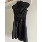 LA CHAMBRE D’INE黑色綁帶氣質連身洋裝