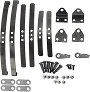 Steel Black RC1:14 Car Parts Front Leaf Type Suspension Set for Tamiya 1/14 Truck
