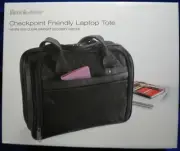 Brookstone checkpoint friendly 15" laptop tote 624122