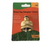 Brass Tap Adaptor for 12mm Hose