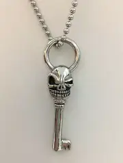 Necklace Elements by Tomas Skeleton Face Key Pendant Ball Bead Stainless NWT