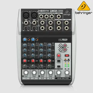 德國 Behringer 耳朵牌 XENYX Q802USB 8軌USB混音器 DJ 專業錄音 802