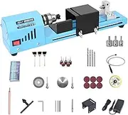 ZPYXBH Mini Lathe Machine, Mini Wood Lathe DC12-24V 150W Beads Polisher Machine Benchtop Woodworking DIY Buddha Pearl Grinding Polishing Beads Tool Mini Lathe Milling Machine