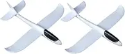 Yardwe 2Pcs DIY Foam Airplane Unfinished Hand Throwing Glider Planes for Safe and Lightweight Craft Creative Painting Present for Childrens Day Fun DIY Accessory
