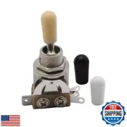 FLEOR 3 Way Guitar Toggle Switch Pickup Selector Chrome Metal with 3pcs Plast
