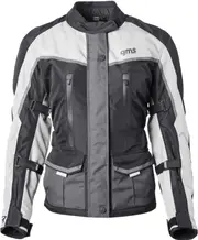 GMS-Moto Twister Neo, textile jacket waterproof women , color: Black/Grey/White , size: XL