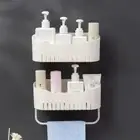 Wall-mounted Storage Basket Multi-function Dormitory Bathroom Rack