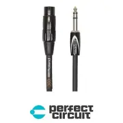 Roland Black Series 1/4" TRS-XLR CABLE - 10FT - PERFECT CIRCUIT