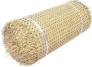 100cm Width, Natural Cane Rattan Woven Webbing Roll, Rattan Wicker Sheet Fabric Furniture Repairing, Rattan Furniture Chair Weave Material Mesh Net Open for Cabinet, Door, Bed, Tables, Shelf