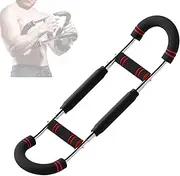 Saker Twister Arm Trainer - Adjustable Forearm Strengthener & Boxing Forearm Trainer for Men, Chest Exerciser for Muscle Building, Portable Power Twister Bar with 3 Resistance Levels