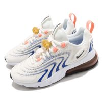 Nike 休閒鞋 Air Max 270 React 女鞋 氣墊 舒適 避震 白 藍 CW8605-100