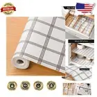Non-Adhesive Kitchen Shelf Liners – Waterproof EVA with Modern Geometric Pattern