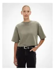 [Witchery] Boxy Crop Tee in Khaki