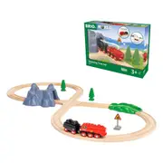 BRIO - Steaming Train Set 24-Piece Wooden Railway