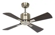 Mini Ceiling Fan Remote Control Eco Neo Brass 92 CM Dc Fan Walnut
