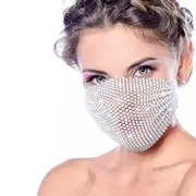 Bling Rhinestone Face Mask
