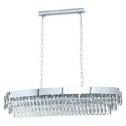 Eglo Valparaiso 13 Light Crystal Pendant Chandelier-Chrome