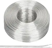 uxcell 32.8Ft 26/2 PVC Covered Copper Wire, 300V Soft Speaker Wire Insulated Heat Resistant Electronical Flexible Cable for LED Light Strip Audio Speaker Sound System, Clear, UL Listed