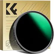 K&F Concept 55mm Variable ND3-ND1000 ND Filter (1.5-10 Stops) Neutral Density Lens Filter with 24 Multi-Layer Coatings for Camera Lens