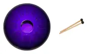Idiopan 14" Steel Tongue Drum Pan Dominus Tunable - Royal Purple