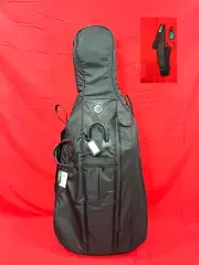 Gagliano Cello Bag Model PW 4/4 Size Genuine YKK ZipLock , Premium Handle &Extra