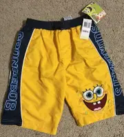 NWT SpongeBob Squarepants swim suit boys size 6
