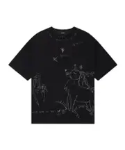 Graphic T-shirt S,XS Black