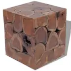 Decorative Solid Wood Stool Seat Footrest Side Table Handmade Home Furniture