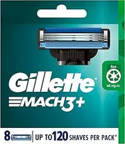 Gillette Mach3+ Replacement Cartridges 8 Count