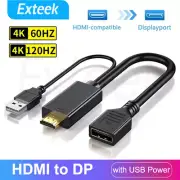 4K@60Hz HDMI to Display port DP Adapter Cable Converter For PC TV Xbox PS4 PS5