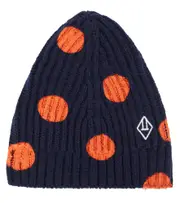 [The Animals Observatory] The Animals Observatory Pony polka-dot wool-blend beanie One Size blue