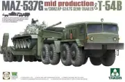 Takom 1:72 Scale MAZ-537G Russian 8x8 Prime Mover T-54B Tank Load