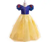 Kids Girls Children Snow White Princess Dress Sundress Cosplay Costume Carnival Christmas Party Dress Up